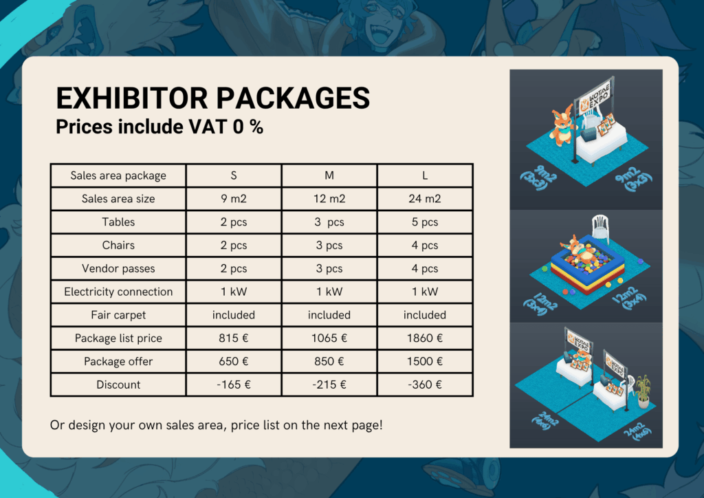 Exhibitor packages